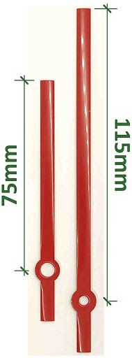 115mm red straight hands