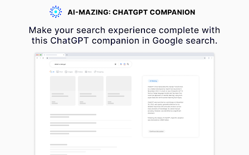 AI-Mazing: ChatGPT companion for Google