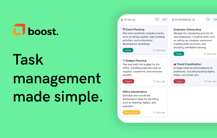 boost. Task management made simple small promo image