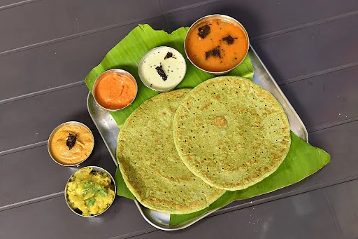 Serves 1 Protein Dosa [Moong Dal Dosa]