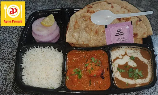 Chicken Tikka Masala+dal Makhni+rice+2 Butter Wheat Roti