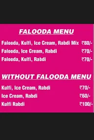 Nb Falooda Ice Cream menu 2