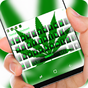 Green weed Rasta Keyboard  Icon