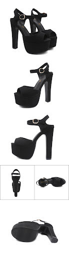 Title 2, Womens Platform High Heels with Buckle, Fish M...