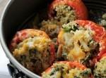 Quinoa and Spinach Stuffed Tomatoes | Diethood was pinched from <a href="http://diethood.com/2013/05/12/quinoa-spinach-stuffed-tomatoes-giveaway/" target="_blank">diethood.com.</a>