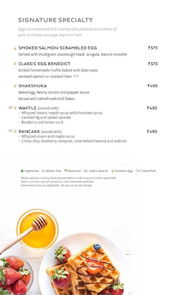 Food Exchange - Novotel menu 