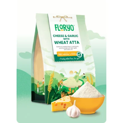 Floryo Cheese & Garlic Atta 350 Gm