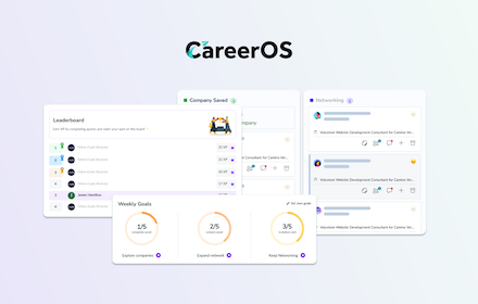 CareerOS - Save Jobs & Contacts with Ease small promo image