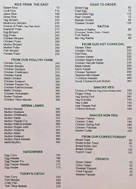 The Paradise Restaurant Veg menu 2