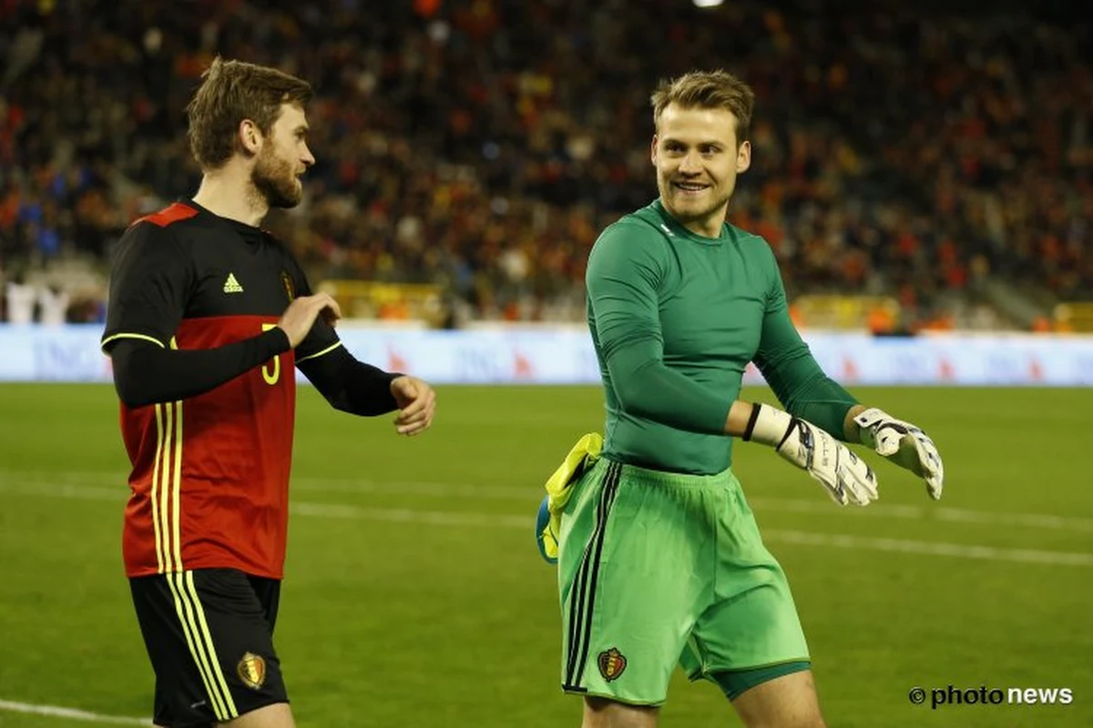 Depuis quand Simon Mignolet n'a plus gardé ses filets inviolés avec les Diables Rouges?