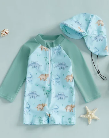 Traje de baño infantil de una pieza - 1