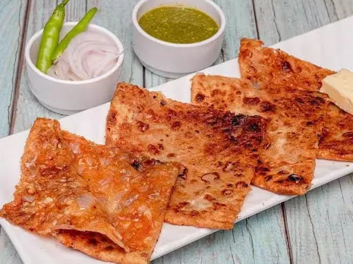 2 Pyaz Paratha With Super Tasty Chole