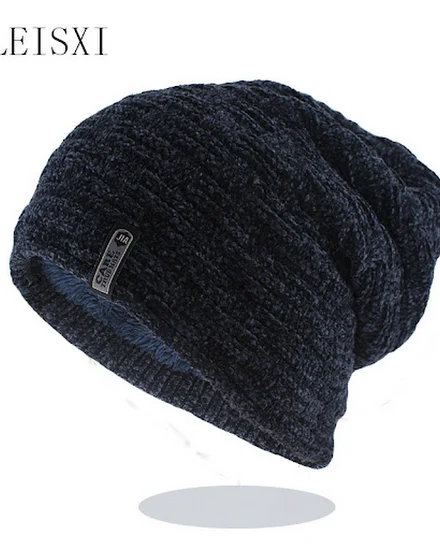 New Fashion Men Warm Beanies Knitted Hat Caps For Women W... - 0