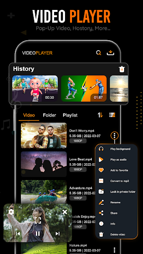 Screenshot Playbit - Video Player App