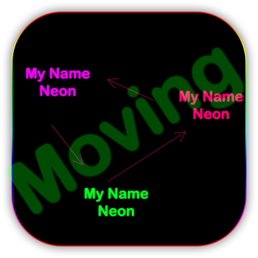 My Name Neon Moving Live Wallpaper