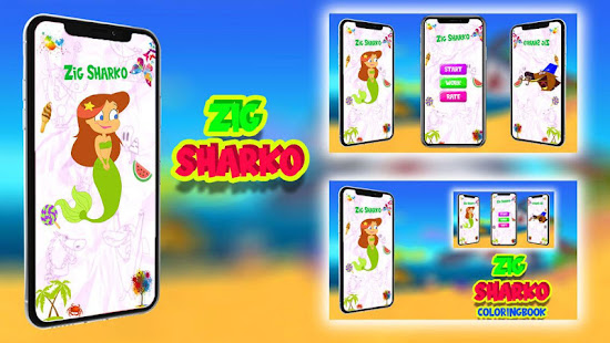 Zig sharko : coloring book 2020 6.0 APK + Mod (Unlimited money) إلى عن على ذكري المظهر