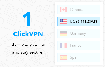 Free VPN for Chrome by 1clickVPN Preview image 0