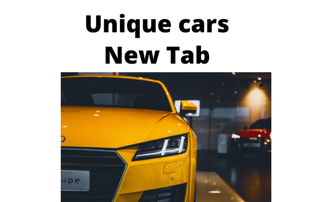 Unique cars New Tab chrome extension