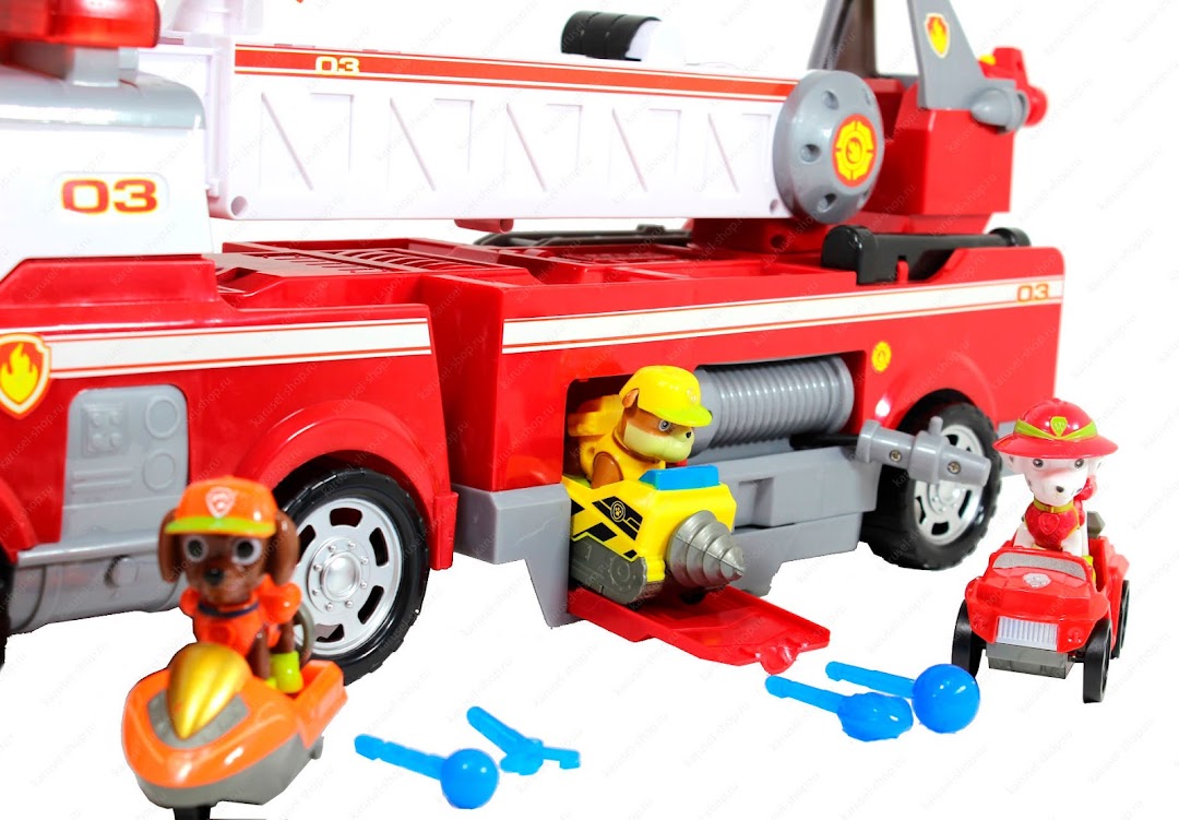 3 героя в машинках Большая пожарная машина Щенячий Патруль купить в интернет магазине