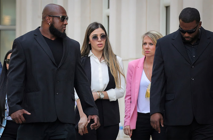 Emma Coronel Aispuro, the wife of Joaquin Guzman, the Mexican drug lord known as "El Chapo", exits the Brooklyn Federal Courthouse, following the sentencing of Guzman in the Brooklyn borough of New York, U.S., July 17, 2019.