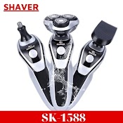 Máy Cạo Râu Maycaorau Máy Cạo Râu Đa Năng Shaver 04 - Sk1588, 3 Chưc Năng Cao Râu+Tia Lông Mui+Tông Đơ Chông Nươc