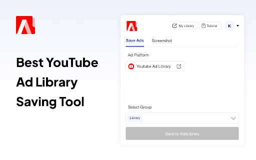 Ad Library: YouTube広告とストーリーを保存する