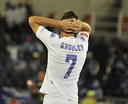 Bradley Grobler of SuperSport United during the Absa Premiership match between SuperSport United and Ajax Cape Town at Peter Mokaba Stadium on March 07, 2015 in Polokwane, South Africa.