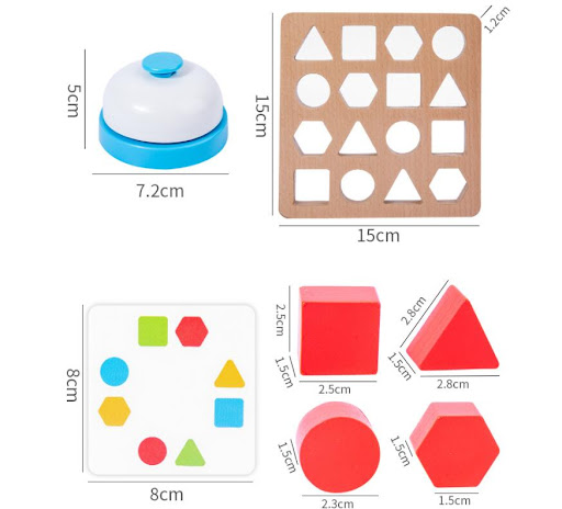 Title 4, Geometric Shape Building Block Battle Game. Bui...
