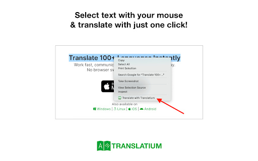 Translate with Translatium