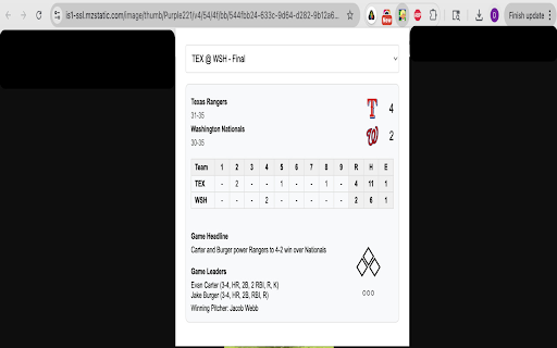 MLB Score Checker