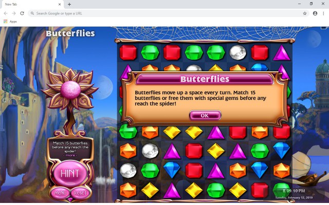 Bejeweled Blitz New Tab Theme