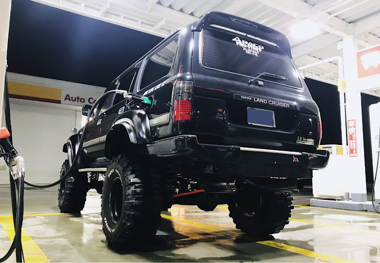 ランドクルーザー80のtwo-k流行らせよう委員会・ベロンチョtwo-k・two-k魂・真の正面写真・スワンパーボガーに関するカスタム事例の投稿画像15枚目