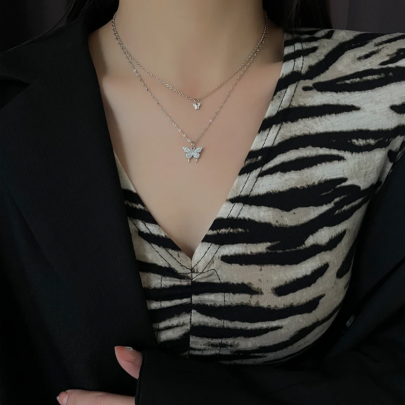 Niche Fairy Butterfly Micro-ingelegde Ketting