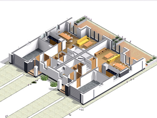 Miodowy - Rzut parteru 3D