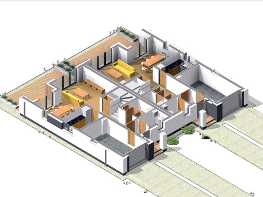 Miodowy - Rzut parteru 3D