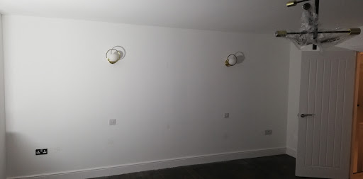 Cables fished in wall with minimum damage and patching up