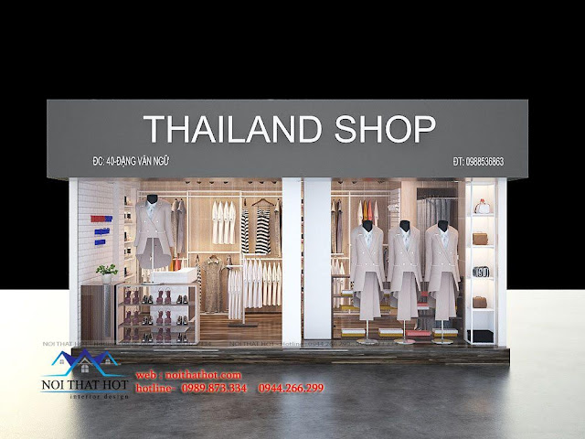 thiết kế shop thời trang