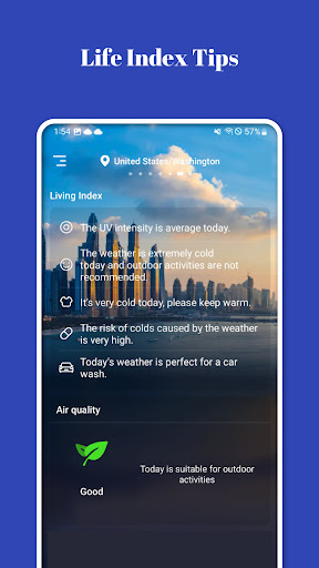 Screenshot Daily weather