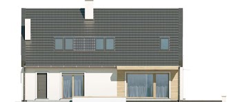 Kevin wersja A bez wykusza - Elewacja tylna