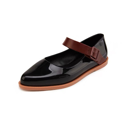 Title 5, Womens pointed toe color-block buckle flat sho...