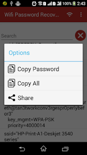 Wifi Password recovery pro Screenshot