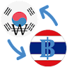 South Korean won to Thai baht icon