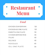 Dum Biryani House menu 1