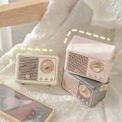 Loa Bluetooth Không Dây Phong Cách Vintage Hỗ Trợ Fm/Am/Sw