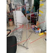 Sào Treo Đồ Inox Có Bánh Xe