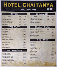 Chaitanya menu 1