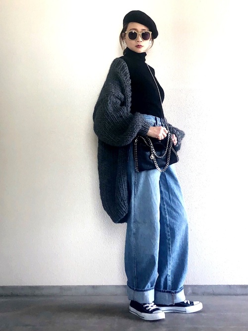 黒ニットのレディースコーデ特集 シンプルで上品な着こなし方を真似しよう Trill トリル