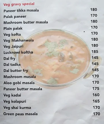 Aaradhya Family Restaurants menu 