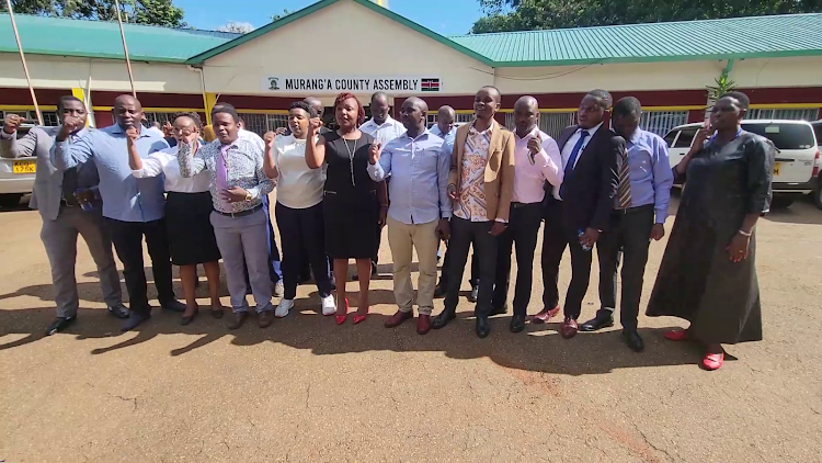 Members of Murang'a County assembly.