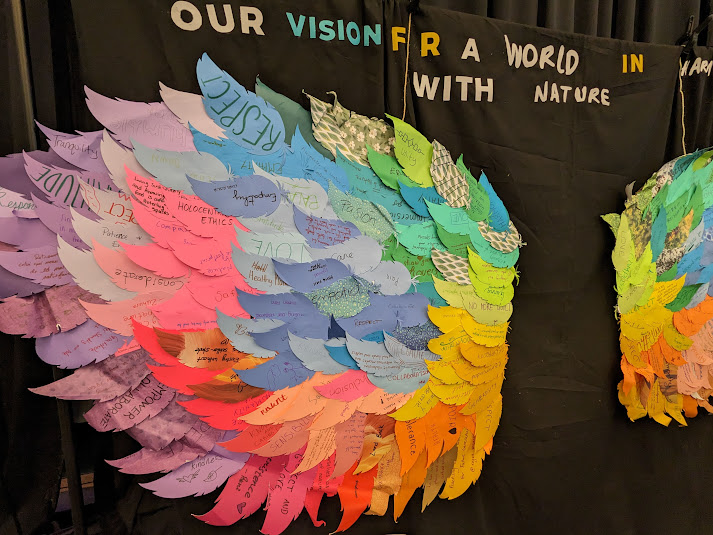 Children have written their wishes to leaders of the world about the environment and their future, exhibited here at the Rio Conventions Pavilion at COP15